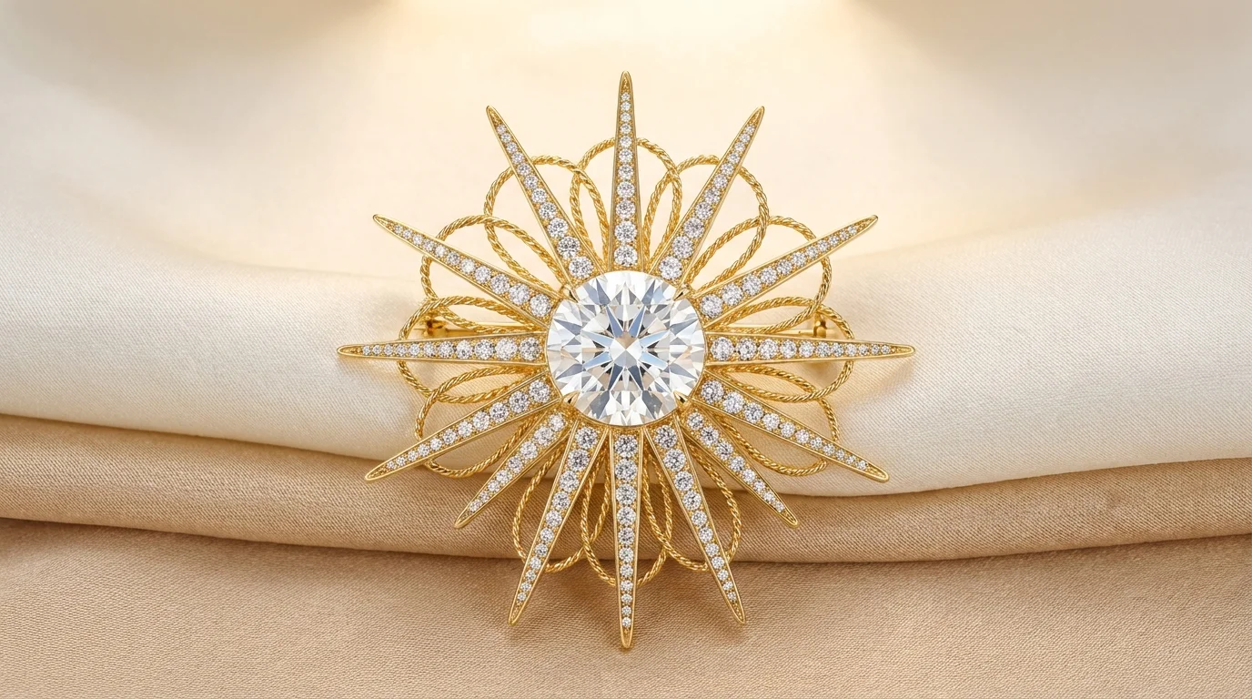 Brooches — Handcrafted Diamond Jewellery Collection